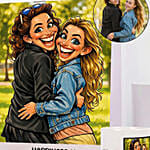 Happiness Is Where My Sister Is Frame Caricature And Mug Set