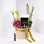 DKNY Watch with Premium Flowers for Her