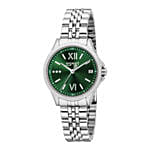 Esprit Green Dial Watch with Luxury Floral Arrangement