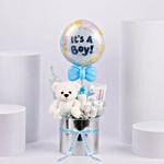 Welcome Baby Boy Gift Basket