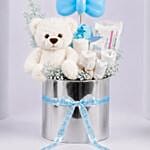 Welcome Baby Boy Gift Basket