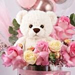 New Born Girl Bloom Hug Box