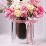 New Born Girl Bloom Hug Box