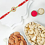 Om Shakti Rakhi With Cashews And Almonds