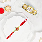 Om Shakti Rakhi With Ferrero Rocher 3 Pcs
