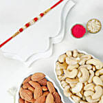 Traditional Bead Rakhi With Cashews And Almonds