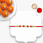 Traditional Bead Rakhi With Motichoor Laddoo