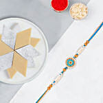 Ethnic Treasure Rakhi With Kaju Katli