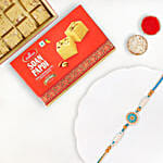Ethnic Treasure Rakhi With Soan Papdi