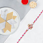 Ganesha Grace Rakhi With Kaju Katli