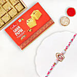 Ganesha Grace Rakhi With Soan Papdi