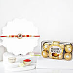 Om Grace Rakhi With Ferrero Rocher 16 Pcs