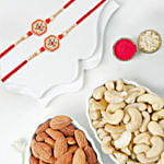Royal Ethnic Rakhi Set With Cashews And Almonds