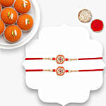 Royal Ethnic Rakhi Set With Motichoor Laddoo