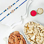 Signature Evil Eye Rakhi Pair With Cashews And Almonds