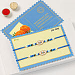 Signature Evil Eye Rakhi Pair With Ferrero Rocher 16 Pcs