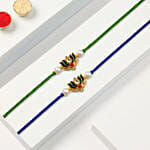 Meenakari Rakhi Set Of 2