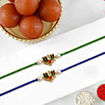 Meenakari Rakhi Set Of 2 And Gulab Jamun 1Kg