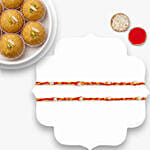 Premium Mauli Rakhi Set With Besan Laddoo 250Gm