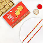 Premium Mauli Rakhi Set With Soan Papdi