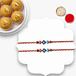 Evil Eye Rakhi Set Of 2 With Besan Laddoo 250Gm