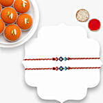Evil Eye Rakhi Set Of 2 With Motichoor Laddoo