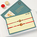 Ganesha Rakhi Set Of 2 With Cashews And Almonds