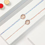 Classic Pearl Rakhi Duo