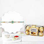 Ethnic Treasure Rakhi With Ferrero Rocher 16 Pcs