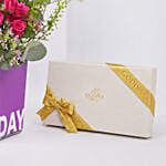 Vibrant Flowers and Godiva Chocolates For Birthday
