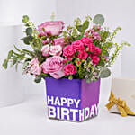 Vibrant Flowers and Godiva Chocolates For Birthday