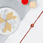 Traditional Meenakari Rakhi With Kaju Katli
