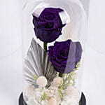 Blue Forever Roses Arrangement