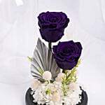 Blue Forever Roses Arrangement