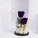 Blue Forever Roses Arrangement