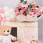 Welcome Baby Girl Gift Set