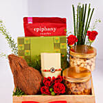 Om Rakhi Dry Fruits And Treats Hamper