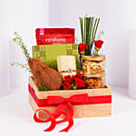 Om Rakhi Dry Fruits And Treats Hamper