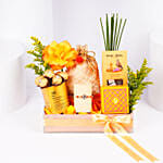 Om Rakhi Golden Treats Hamper