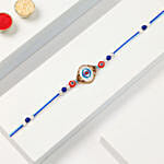 Evil Eye Pearl Rakhi With Jaguar Classic Black Perfume