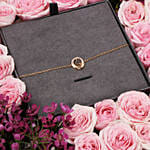 Cerruti 1881 Gold Plated valeria Bracelet GIft Tray for Her