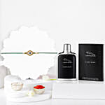 Evil Eye Pearl Rakhi With Jaguar Classic Black Perfume