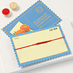 Rudraksha Mauli Rakhi With Motichoor Laddoo