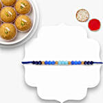 Sneh Ethnic Beads Rakhi With Besan Laddoo