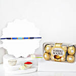 Sneh Ethnic Beads Rakhi With Ferrero Rocher 16 Pcs
