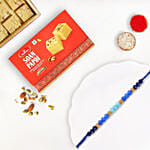 Sneh Ethnic Beads Rakhi With Soan Papdi