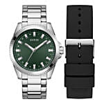 Guess Champ Green Dial Watch Gift Set For Him