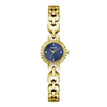 Guess Ladies Siren Gold Tone Analog Watch Gift Box