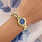 Guess Ladies Siren Gold Tone Analog Watch Gift Box