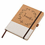 Personalized  A 5 Cork Cover Notebook